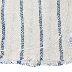 Saco Listrado 58x78cm Azul e Cinza - Cca Textil