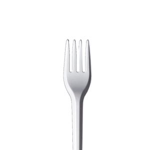 Kit de Garfo para Sobremesa 50 Unidades Branco Descartável - Bello Festas