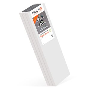 Kit de 3 Prateleiras 10x40cm Reta Decorare Branca - Prat-k