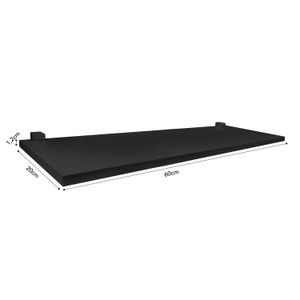 Prateleira Me Leve 20x60cm Preta - Prat-k