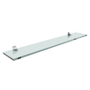 Prateleira Vetro 10x60cm com Suporte Cromado - Prat-k