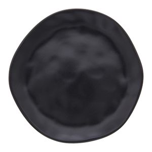 Prato Raso Organic de Cerâmica 26cm Preto - Copa&cia