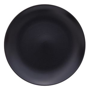 Prato de Sobremesa Color Home De Cerâmica 21cm Preto - Copa&cia