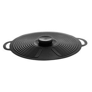 Tampa de Silicone para Panela 33x27cm Preta - Lyor