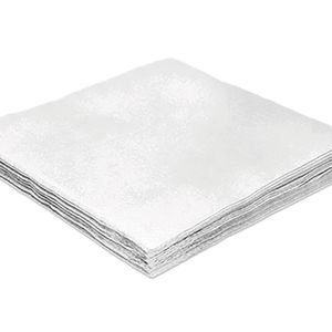 Guardanapo de Papel Folha Dupla 20 Unidades 25cm Branco - Silver Plastic