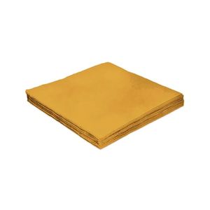 Guardanapo de Papel Folha Dupla 20 Unidades 25cm Dourado - Silver Plastic