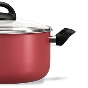 Caçarola Chilli Antiaderente 24cm 4,5l Vermelho Cereja - Brinox