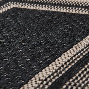 Capacho Eco Nature Moldura 40x60cm Bege e Chumbo - Têxtil J. Serrano
