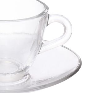 Jogo de Xícaras De Café com Pires 6 Peças 80mL - Hauskraft
