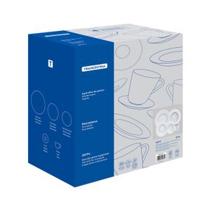 Aparelho de Jantar De Porcelana com 20 Peças Ingrid - Tramontina