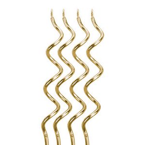 Vela para Aniversário Espiral Dourada - Silver Plastic
