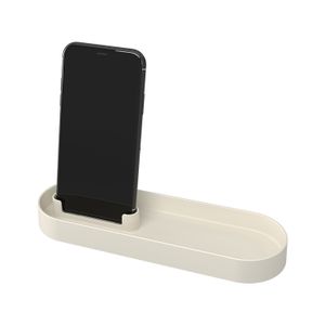 Bandeja para Banheiro com Porta Celular Cinza Claro - Coza
