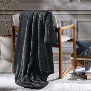 Cobertor Plush Tweed Ônix Solteiro - Hedrons