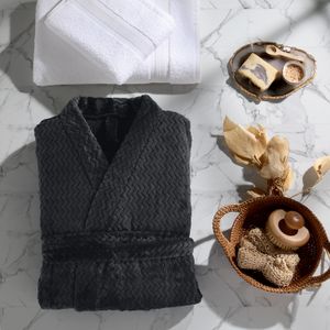 Roupão Plush Tweed m Ônix - Hedrons