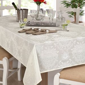 Toalha de Mesa Retangular Il Calem 1,60x3m Bege - Branyl