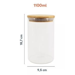 Porta Mantimentos Redondo 1,1l - Oikos