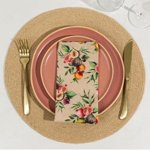 Kit 4 Guardanapos de Tecido 45x45cm Home Fruits - Copa & Cia