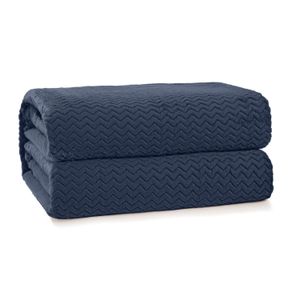 Cobertor Plush Tweed Mariner Solteiro - Hedrons