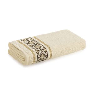 Toalha de Rosto Abrantes Bege e Marrom - Karsten
