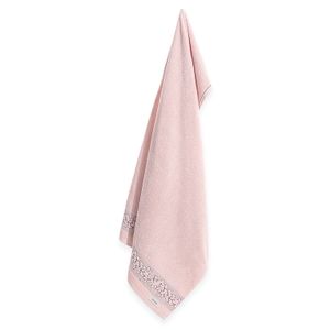 Toalha de Banho Provence Rosa Suave com Bordô - Karsten