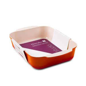 Assadeira Antiaderente Retangular 30x22cm Laranja - Hercules