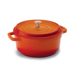 Caçarola Antiaderente 25,4cm 4,3l Laranja - Hercules