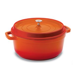 Caçarola Antiaderente 29,5cm 6,8l Laranja - Hercules