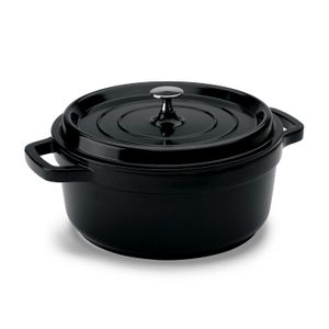 Caçarola Antiaderente 25,4cm 4,3l Preta - Hercules