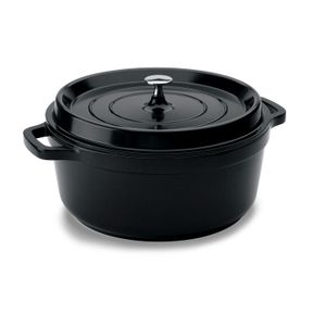 Caçarola Antiaderente 29,5cm 6,8l Preta - Hercules