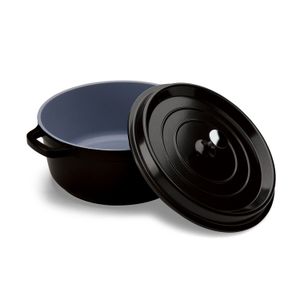 Caçarola Antiaderente 29,5cm 6,8l Preta - Hercules