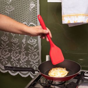 Espátula de Silicone 28cm Vermelha - Mozcada
