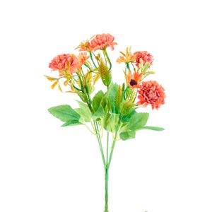 Buquê de Crisântemo com Margarida Café 30cm - Bela Flor