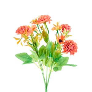 Buquê de Crisântemo com Margarida Café 30cm - Bela Flor