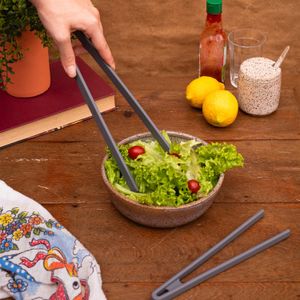 Pegador de Salada 29,5cm Cinza - Mozcada