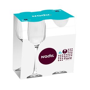 Jogo de Taças 4 Peças Vinho Fiore 400mL - Nadir