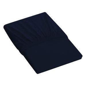 Lençol de Solteiro com Elástico Azul Marinho - Tecebem