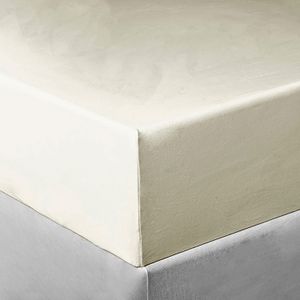 Lençol Queen com Elástico Baunilha - Tecebem