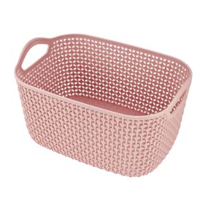 Cesto Organizador Retangular Loft 24cm Rosa - Jacki Design