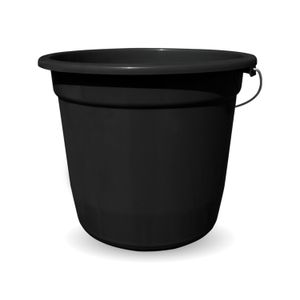 Balde de Plástico Econômico 15l Preto - Cor & Lar