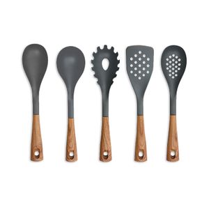 Kit Utensílios de Cozinha 5 Peças Everwood Cinza - Oster