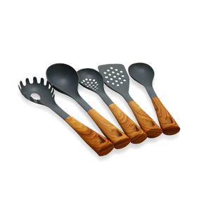 Kit Utensílios de Cozinha 5 Peças Everwood Cinza - Oster