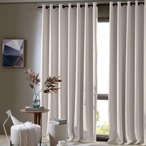 Cortina Corta Luz Liso 3x1,7m Areia - Bella Janela