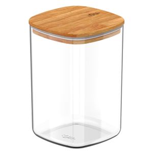 Pote Hermético com Tampa de Bambu Keep 1l Natural - Ou