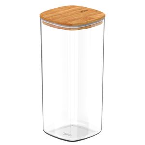 Pote Hermético com Tampa de Bambu Keep 1,5l Natural - Ou