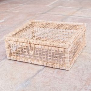 Maleta de Palha Retangular 28x21cm - Mercadão das Cestas