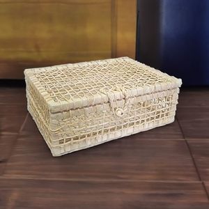 Maleta de Palha Retangular 33x26cm - Mercadão das Cestas