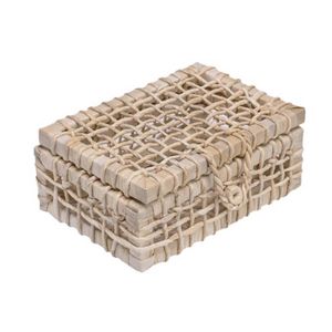 Maleta de Palha Retangular 22x14cm - Mercadão das Cestas