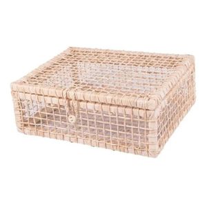Maleta de Palha Retangular 28x21cm - Mercadão das Cestas