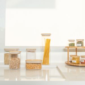 Pote Hermético com Tampa de Bambu Keep 2,3l Natural - Ou