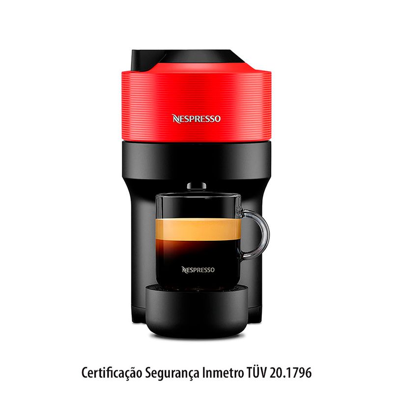 Cafeteira Expresso Nespresso Vertuo Pop Vermelho 110v - Gcv2brrene